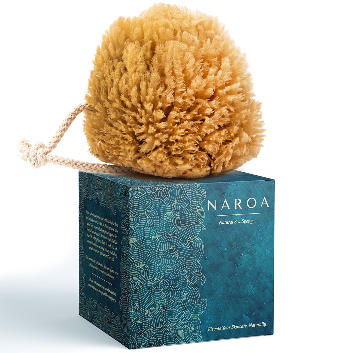 NAROA Natural Sea Sponge – X Large Exfoliating Loofah Body Scrubber