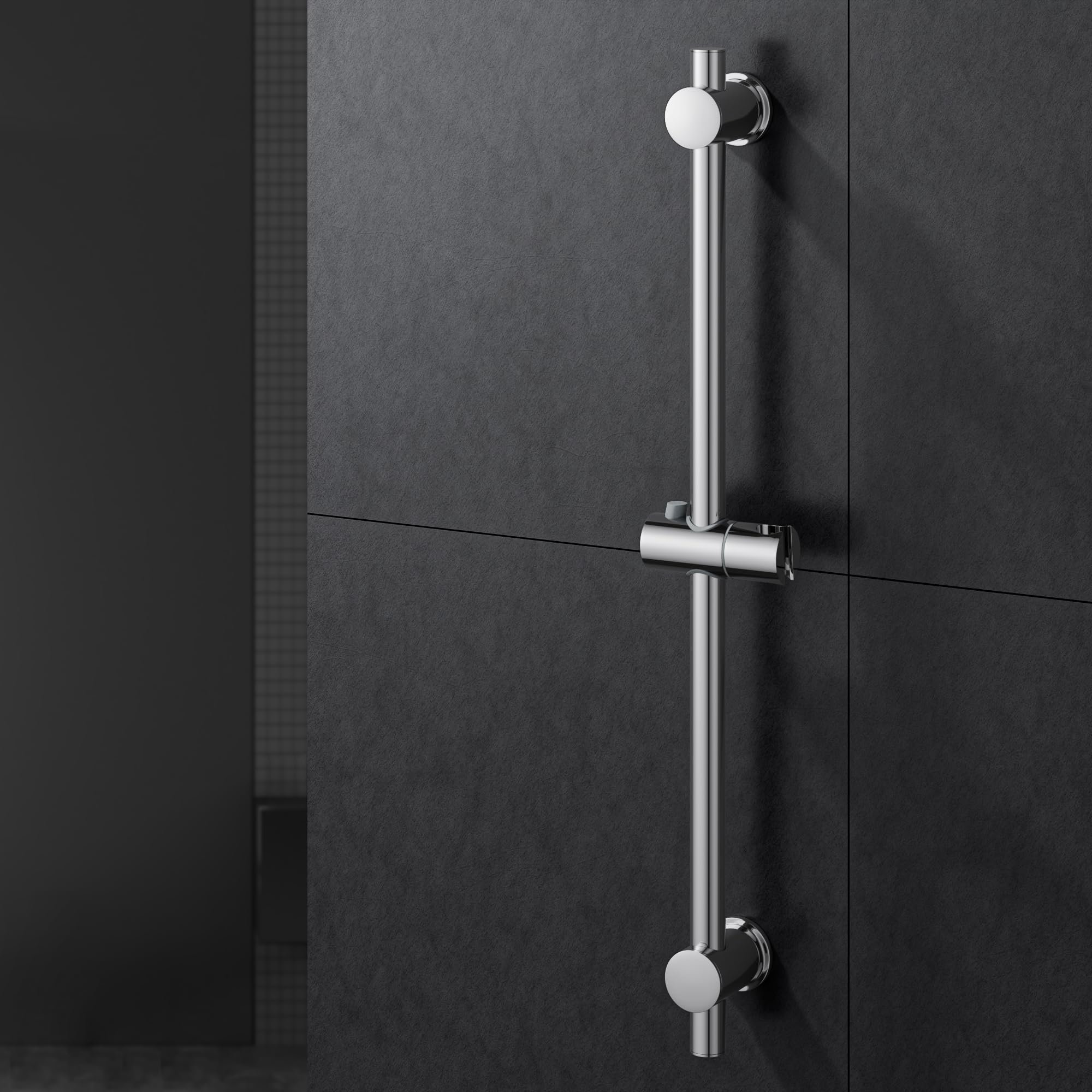 MORADO 68cm Shower Riser Rail | Adjustable Slide Bar - Chrome Finish