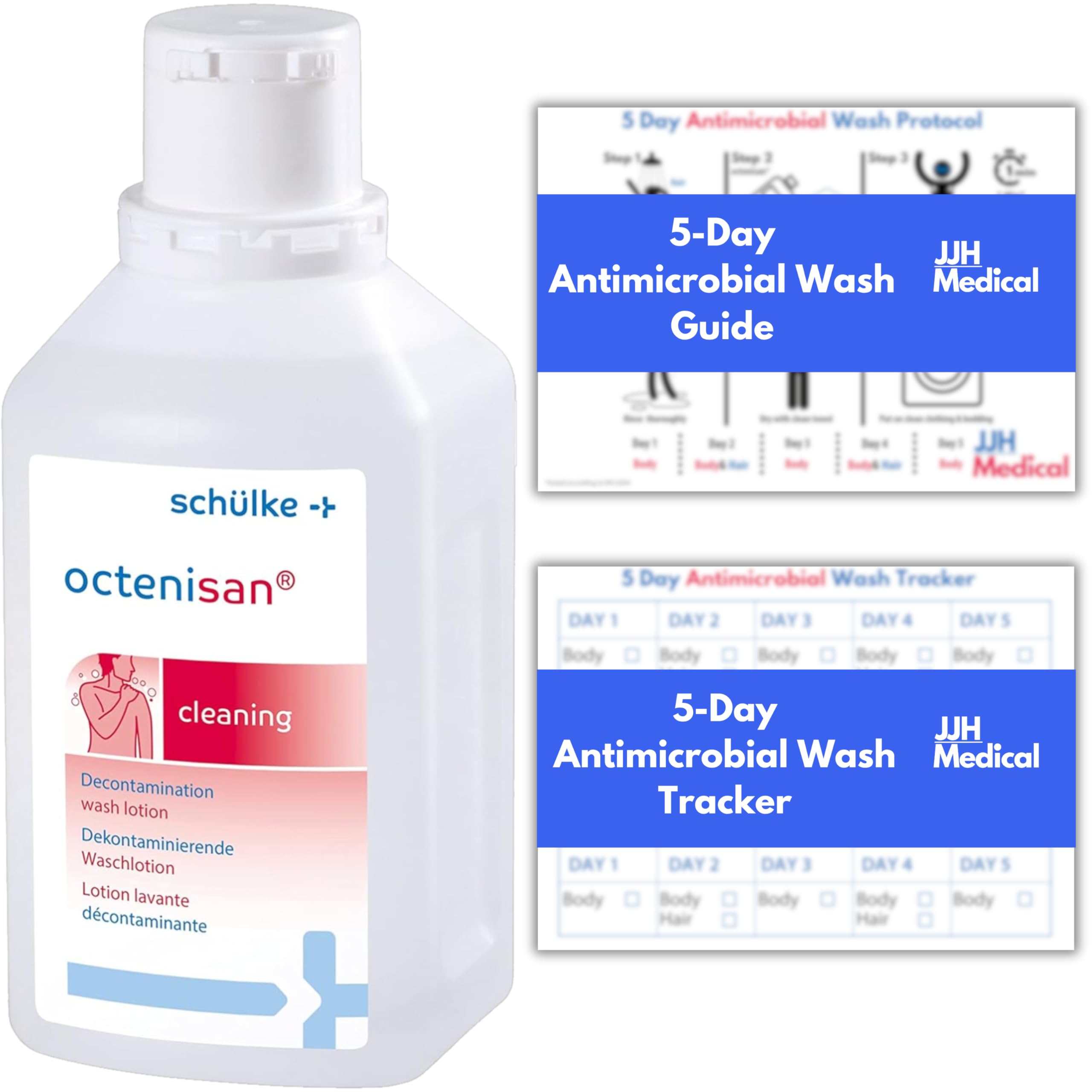 Schulke Octenisan Antimicrobial Body Wash with 5-Day Protocol Guide