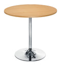 Office Hippo Round Bistro Table – 80cm MDF Pedestal Dining Table