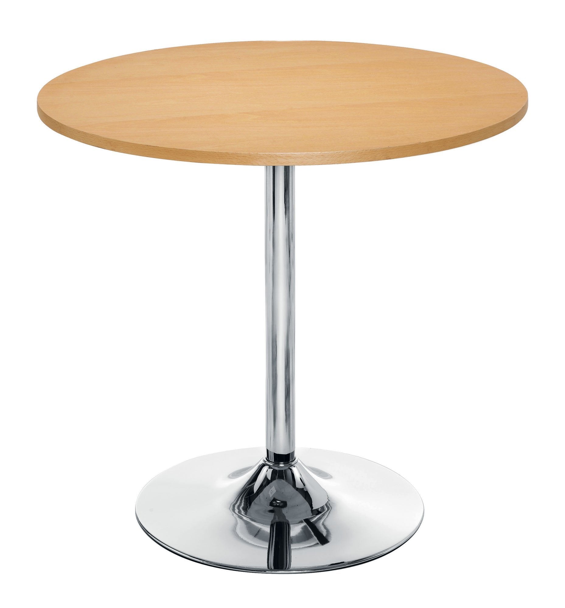 Office Hippo Round Bistro Table – 80cm MDF Pedestal Dining Table