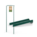 GardenGloss Shrub Supports - 5 Pcs Rustproof Green Steel - 100x40cm