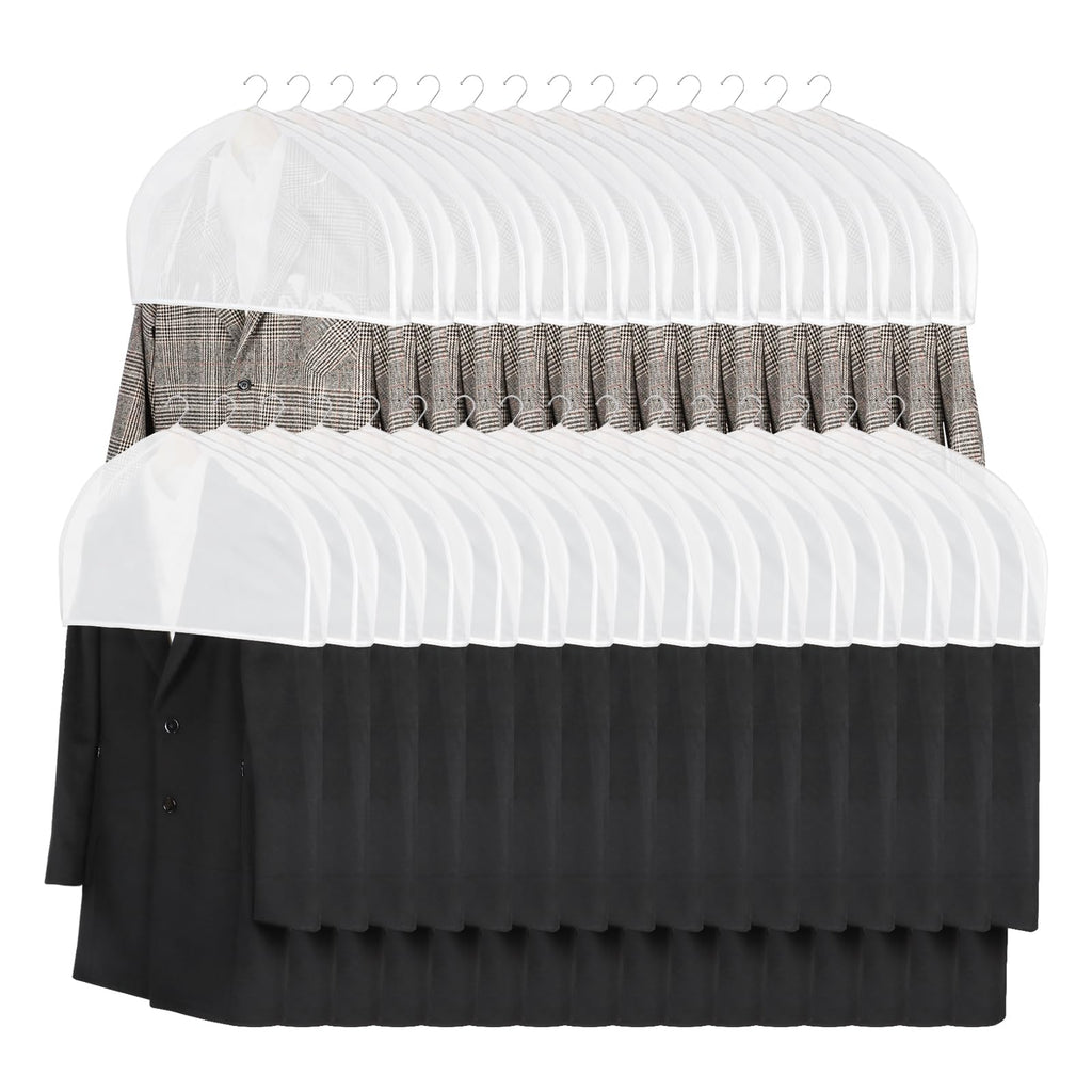 Univivi Breathable Shoulder Covers for Clothes - 30 Pack Garment Protectors