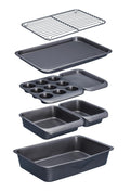 MasterClass 7-Piece Non-Stick Bakeware Set – Space-Saving Carbon Steel