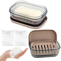 2Pcs Travel Soap Case – Portable Draining Dish with Lid