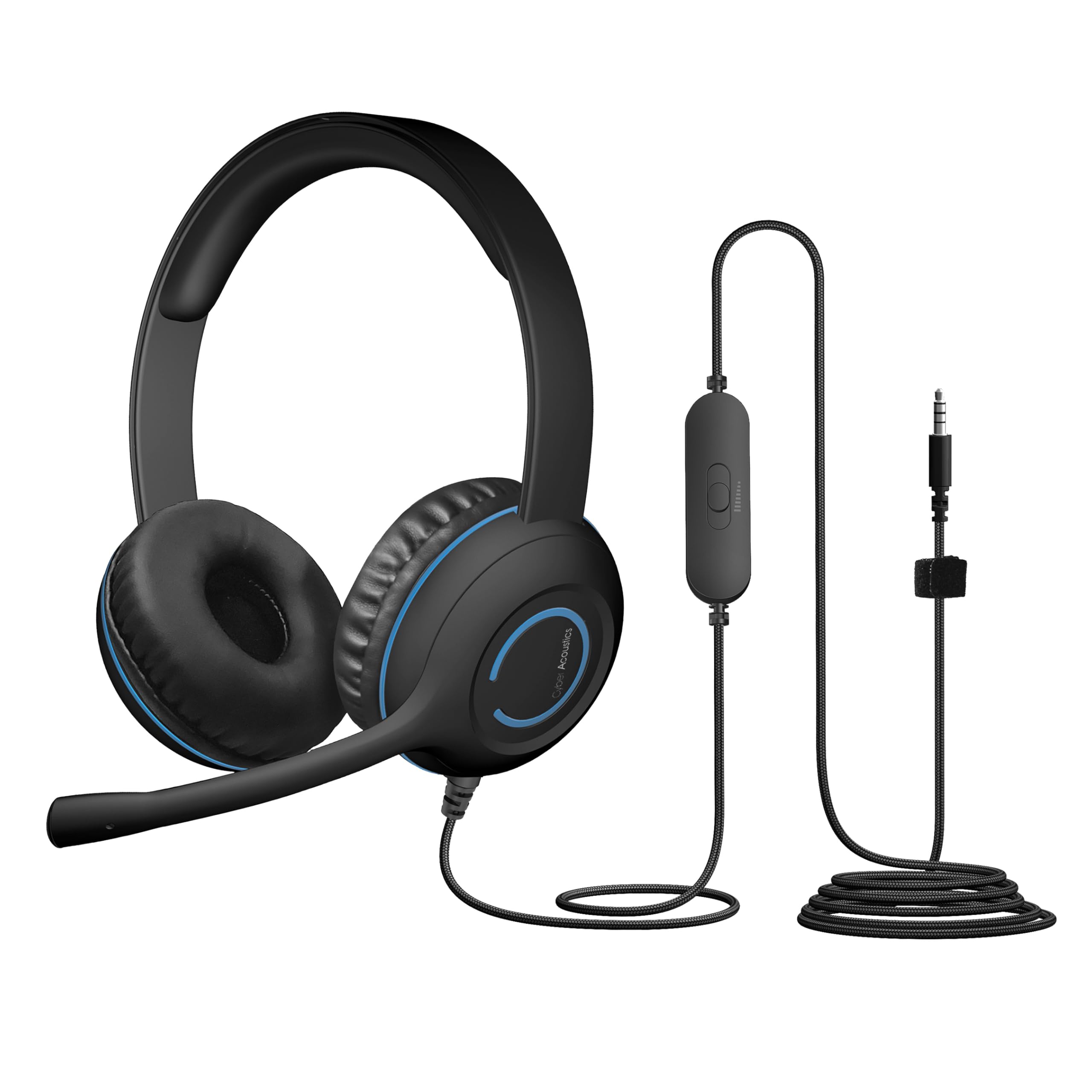 Cyber Acoustics AC-5002 Stereo Headset with Noise-Canceling Mic