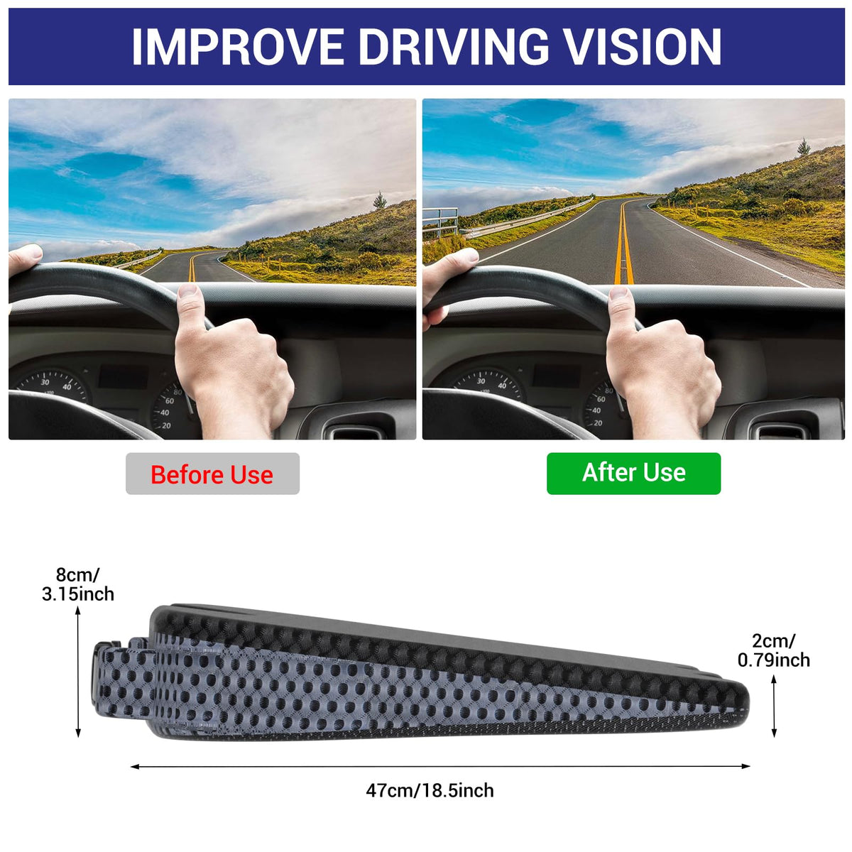 Car Cushion for Driving Seat, Booster Car Seat Improve Driving Visibility - image 2