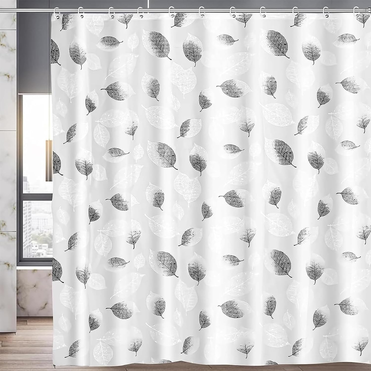 PEVA Shower Curtain – Mold Resistant Waterproof Pebble Design