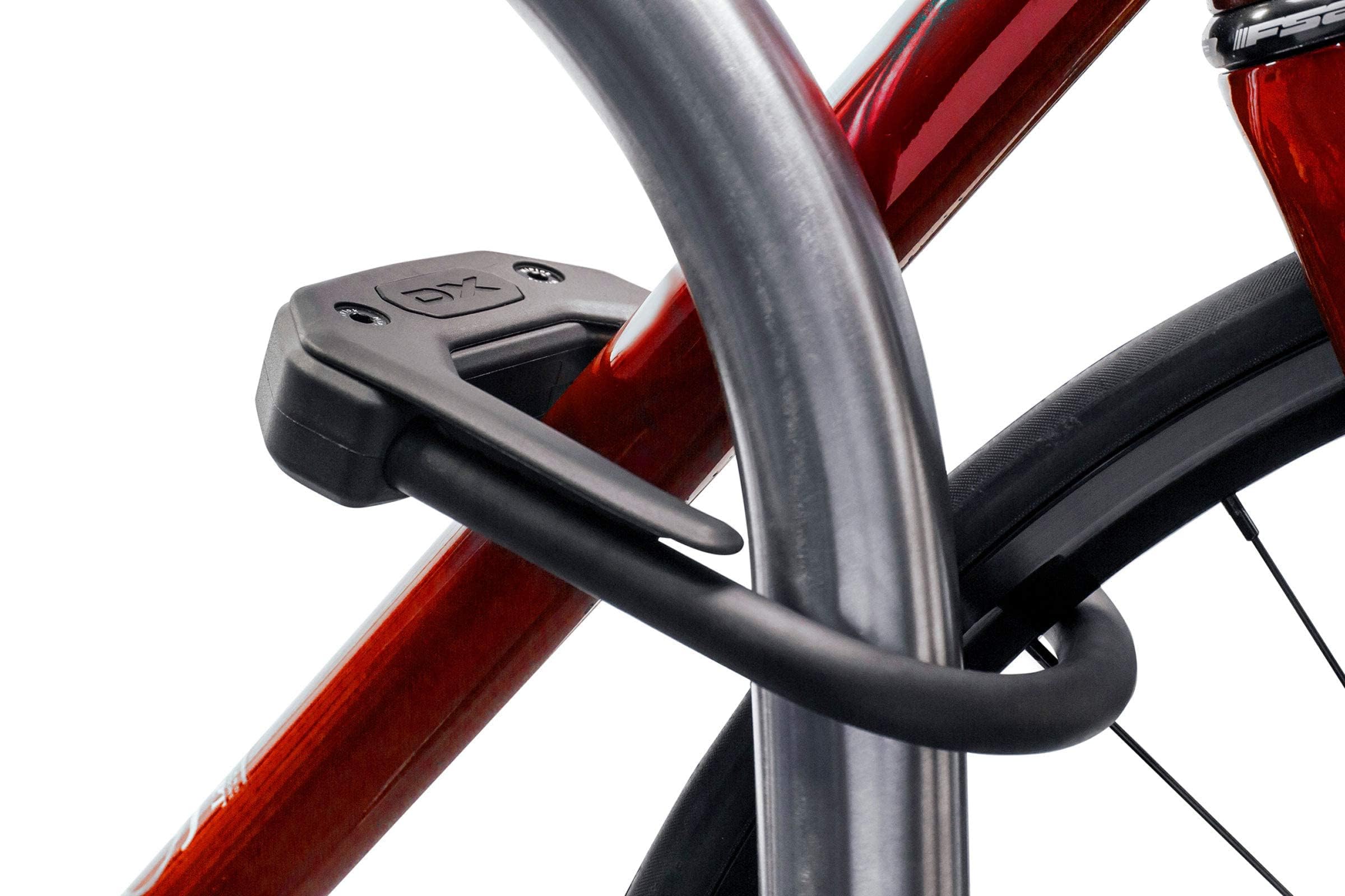 Hiplok DX Bike D Lock – Sold Secure Diamond 14mm Steel Shackle, Black