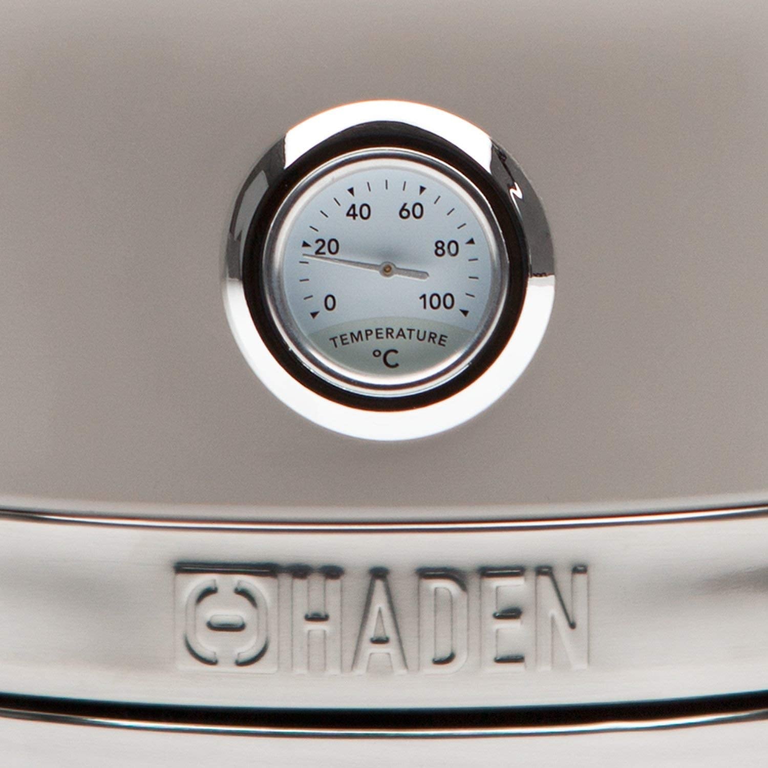 Haden Jersey Electric Kettle – 1.5L Rapid Boil Stainless Steel, Putty