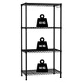 WORKPRO 4-Tier Metal Shelving Unit - Adjustable Heavy-Duty Storage Rack