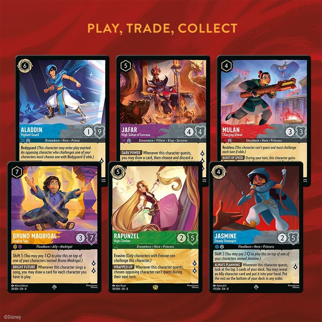 Disney Lorcana: Reign of Jafar Illumineer's Trove Set - 8 Booster Packs