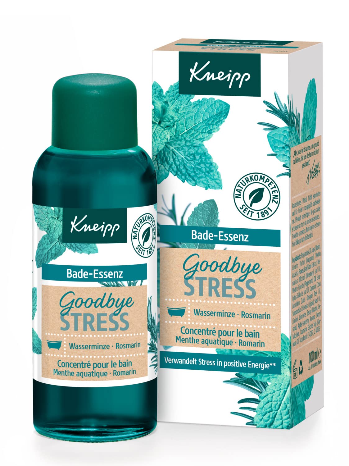 Kneipp Esencia de Baño Goodbye Stress – Romero y Menta Acuática 100ml