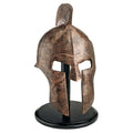 Design Toscano Spartan Warrior Helmet Statue - 16 Inch Silver Replica