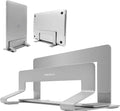 Macally Vertical Laptop Stand for Desk, Laptop Holder Vertical, MacBook Stand Pro/Air, Save Space and Improve Air Flow with Closed, Adjustable