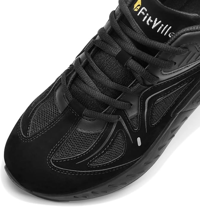 FitVille Men's Extra Wide Suede Running Trainers – Orthopedic Shoes