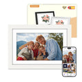 10.1 Inch WiFi Digital Photo Frame – Oak Wood HD Touchscreen
