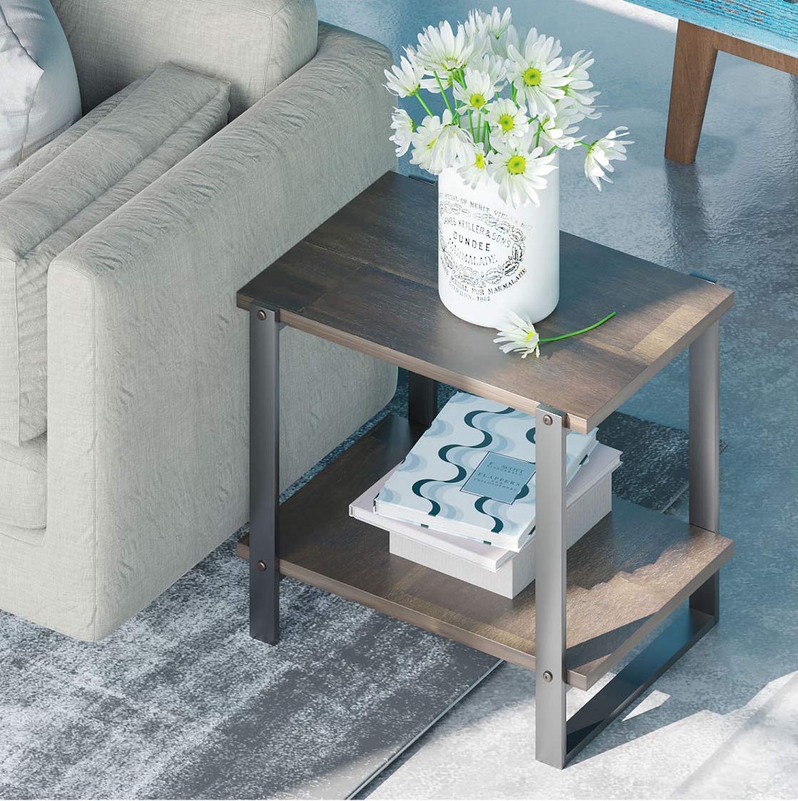 ZINUS Brock Solid Wood Side Table | End Table | Coffee Table | Bed Side Table | Easy Assembly - image 1