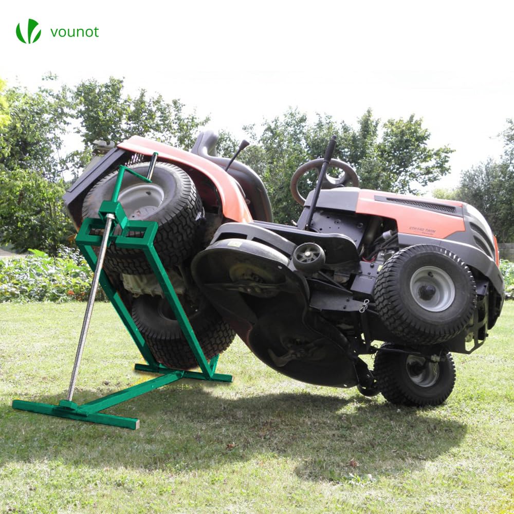 VOUNOT Ride on Mower Jack Lift – 400kg Telescopic Maintenance Jack