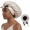 Hat Hut Satin Bonnet for Curly Hair – Reversible Double Layer Sleep Cap