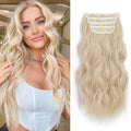 Fine Plus 20" Wavy Clip In Hair Extensions | 4Pcs Synthetic Hairpieces