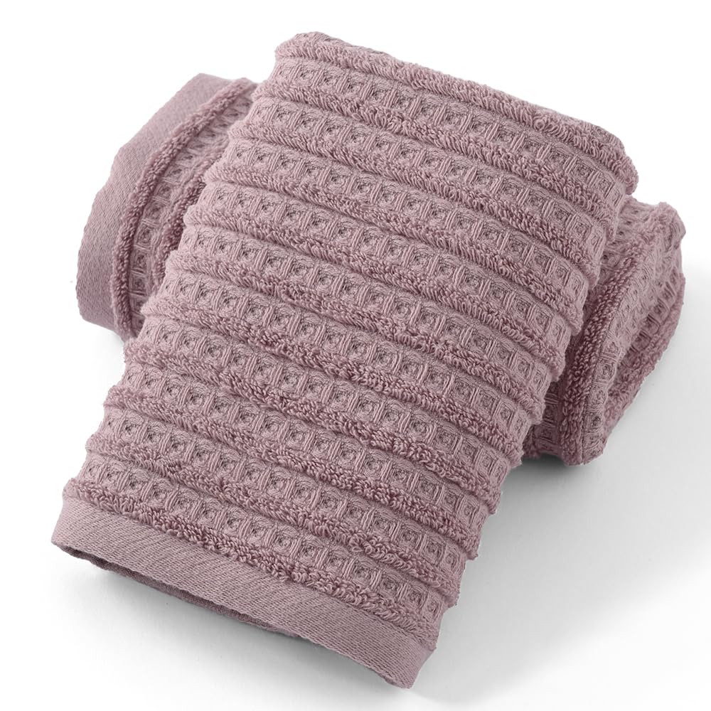 Sense Gnosis 100% Cotton Waffle Hand Towels | Ultra Absorbent - 2 Pack