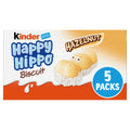 Kinder Happy Hippo Hazelnut Biscuit Wafer Bulk Pack - 10 Packs x 5 Count