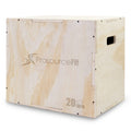 ProsourceFit 3-in-1 Wood Plyometric Jump Box | 24x20x16 Plyo Box