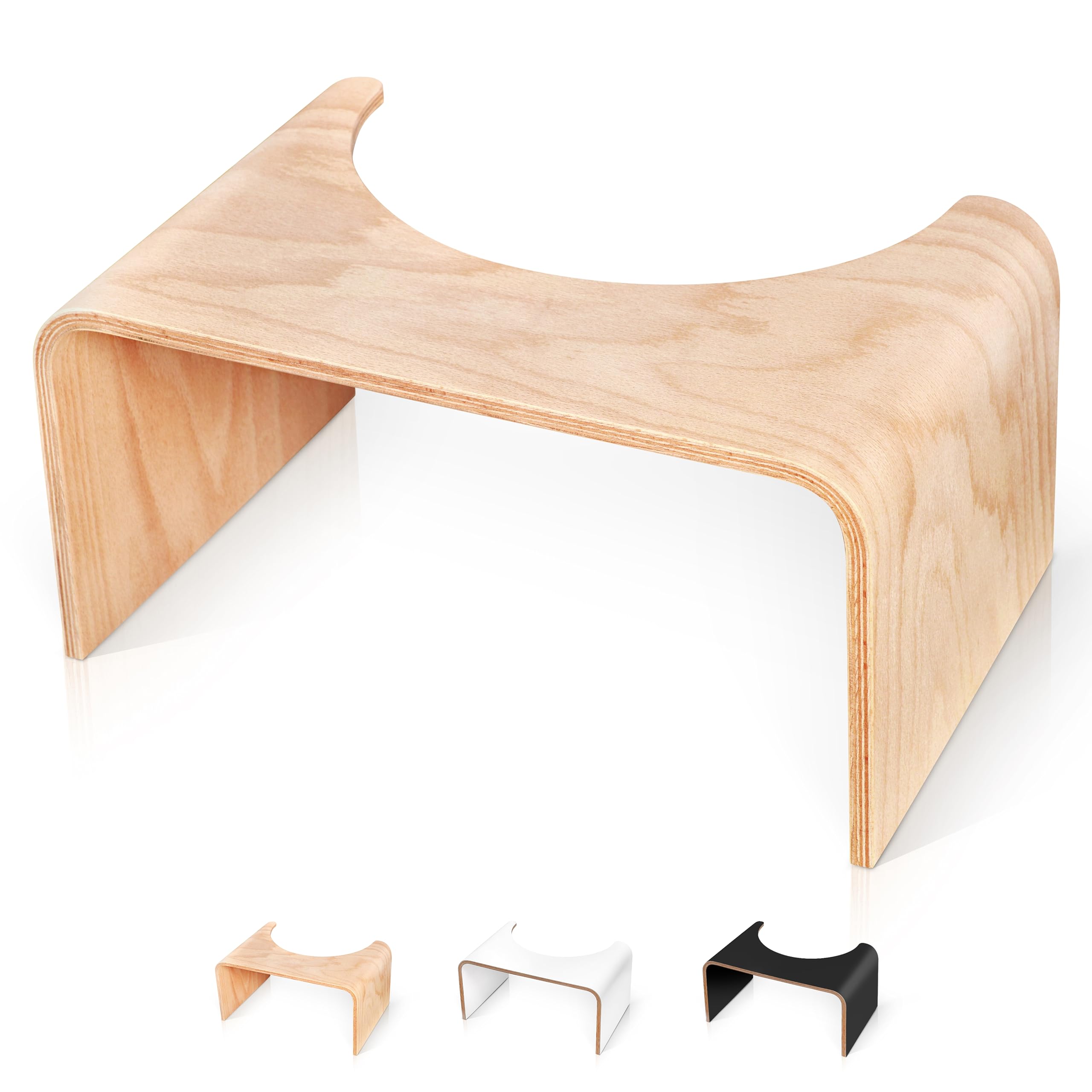 Wooden Toilet Stool – Sustainable Beech Wood Squatting Step