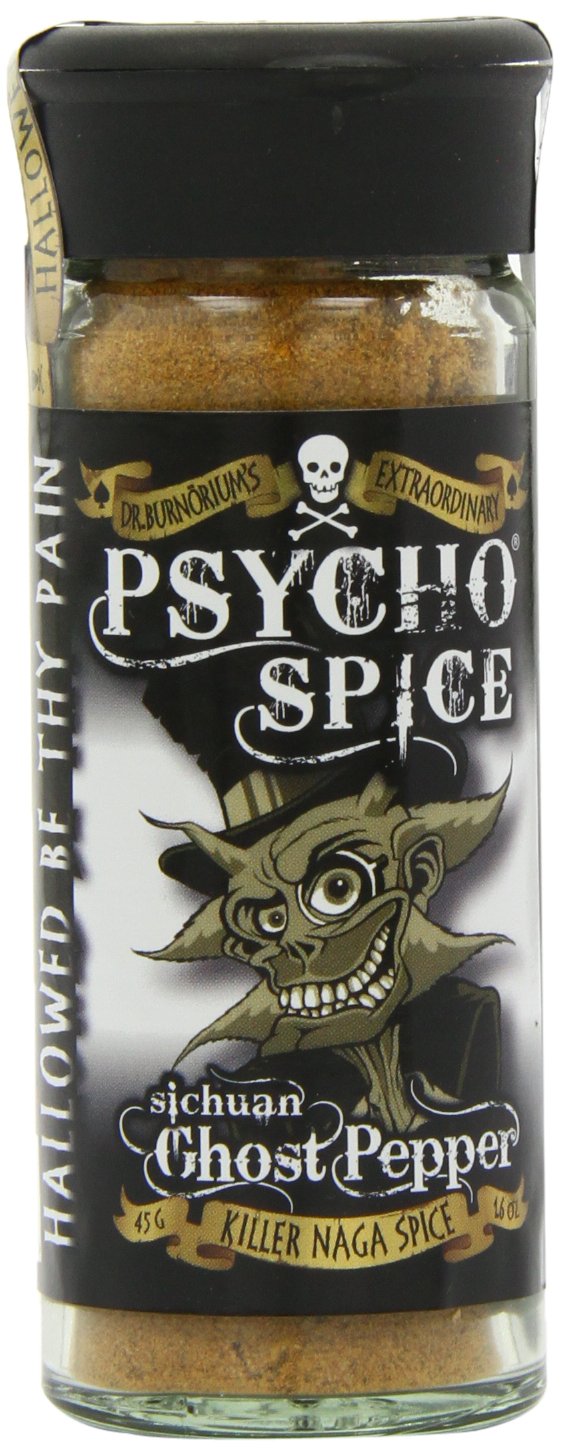 Psycho Spice Sichuan Ghost Pepper Naga Jolokia Seasoning - Pack of 2