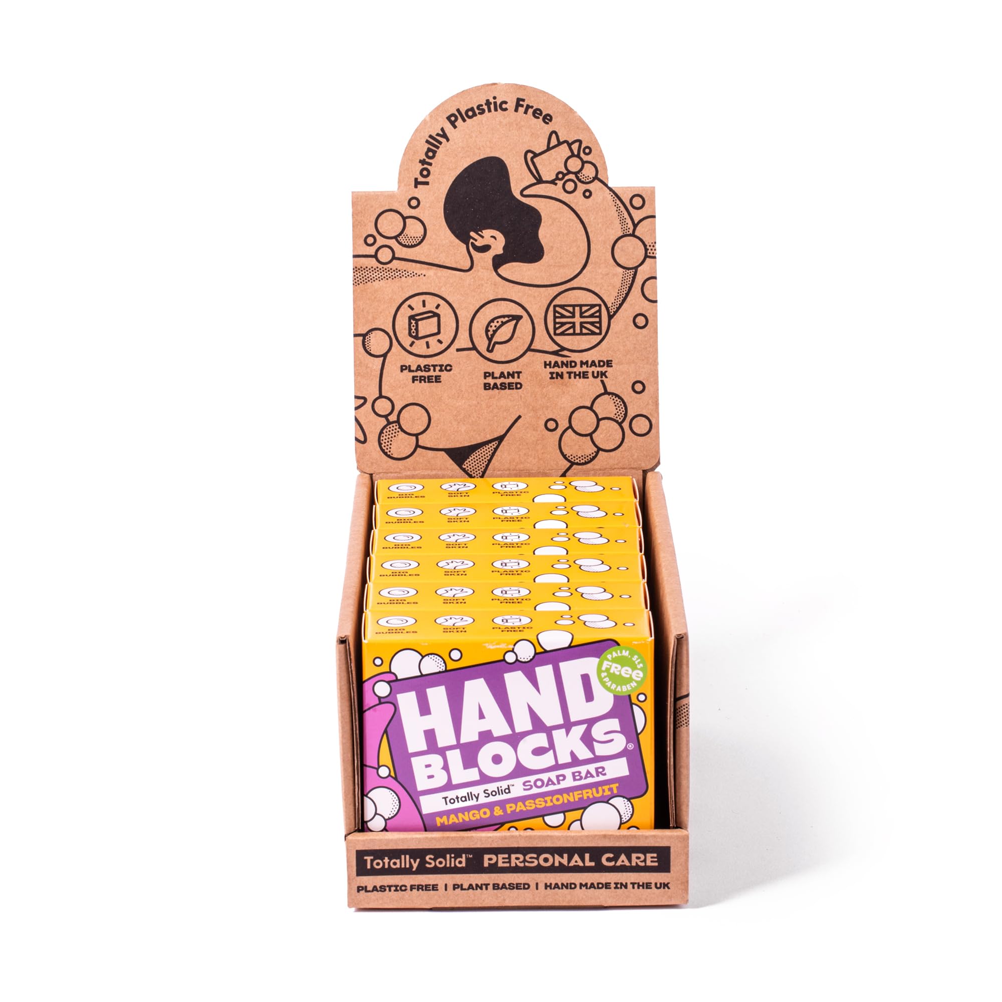 Mango & Passionfruit Natural Soap Bars - 6 Pack Vegan Set