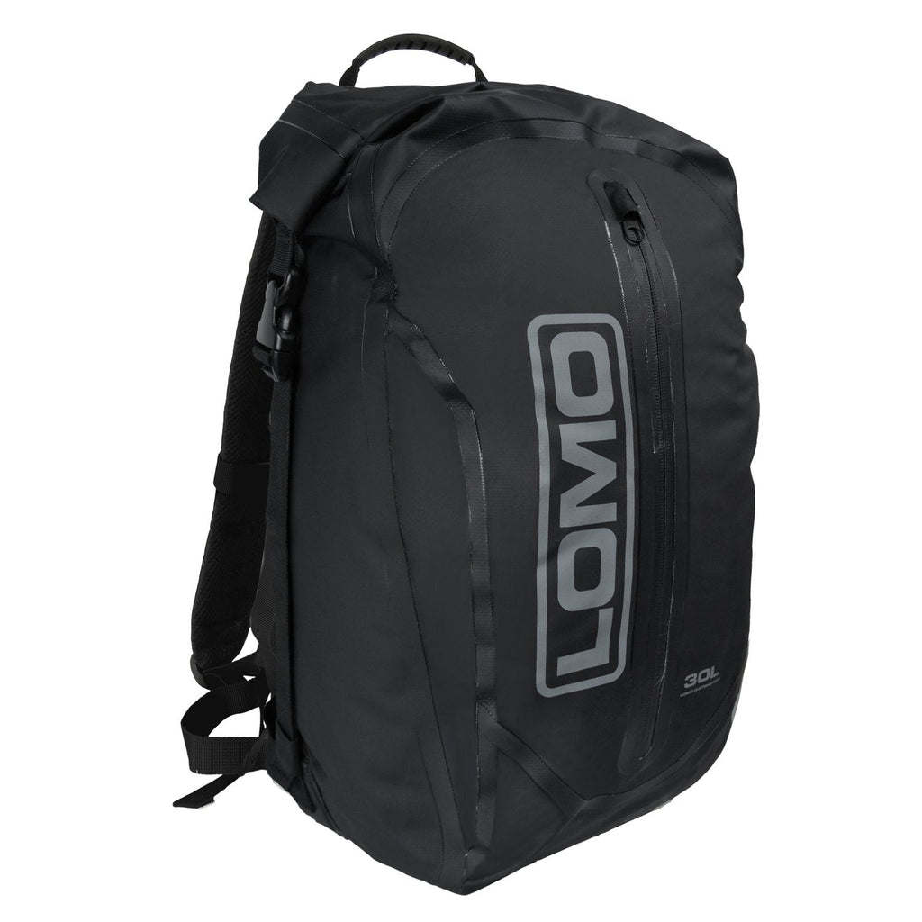 Lomo 30L Waterproof Dry Bag Rucksack – Black Roll Top PVC Daysack