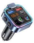 LENCENT Bluetooth 5.3 FM Transmitter | 30W PD & QC3.0 Fast Car Charger