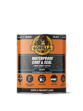 Gorilla Waterproof Coat & Seal - Black Liquid Rubber Sealant, 946ml