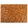 Dicunoy Bamboo Floor Bath Mat – Non-Slip Wooden Shower Rug, 60x40cm