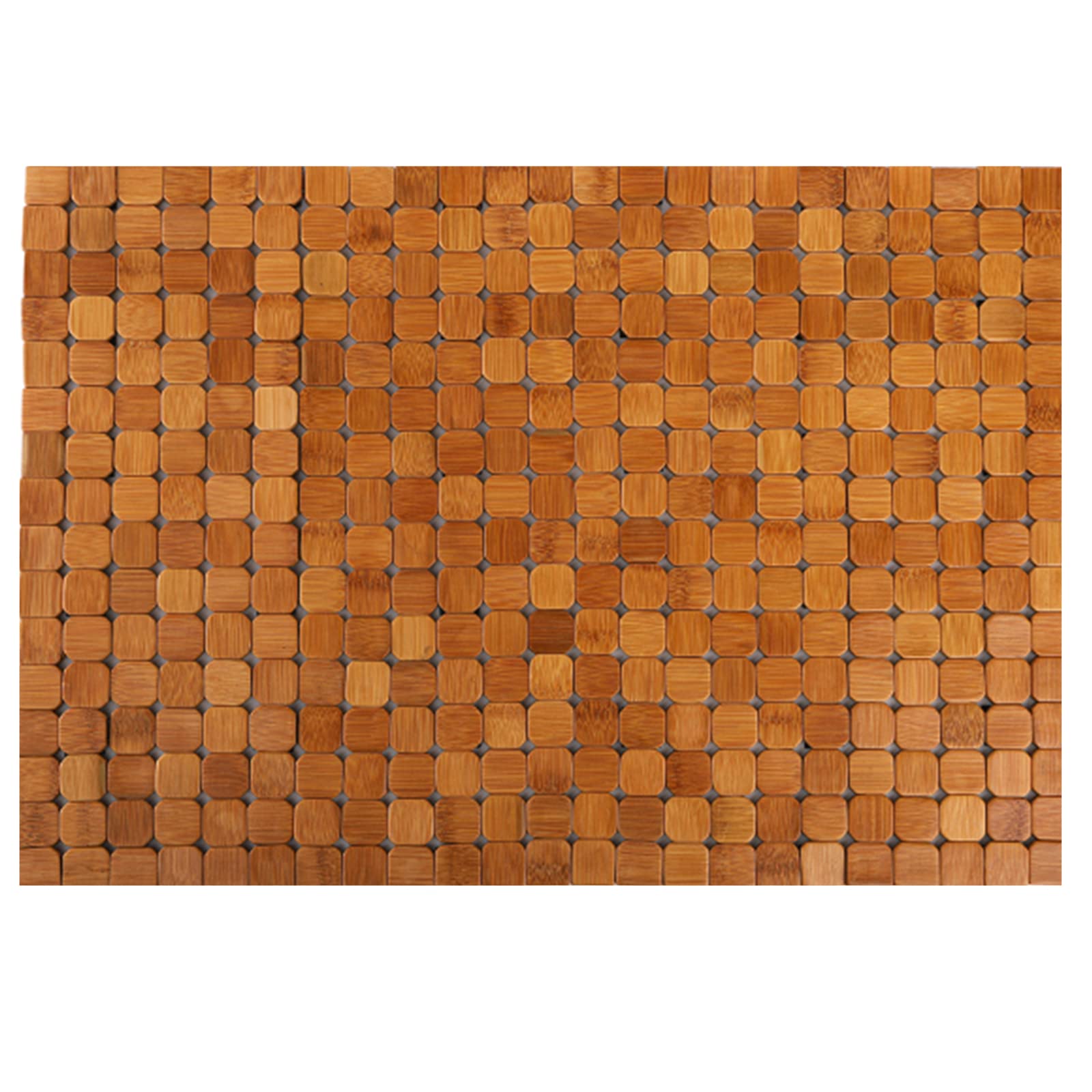 Dicunoy Bamboo Floor Bath Mat – Non-Slip Wooden Shower Rug, 60x40cm