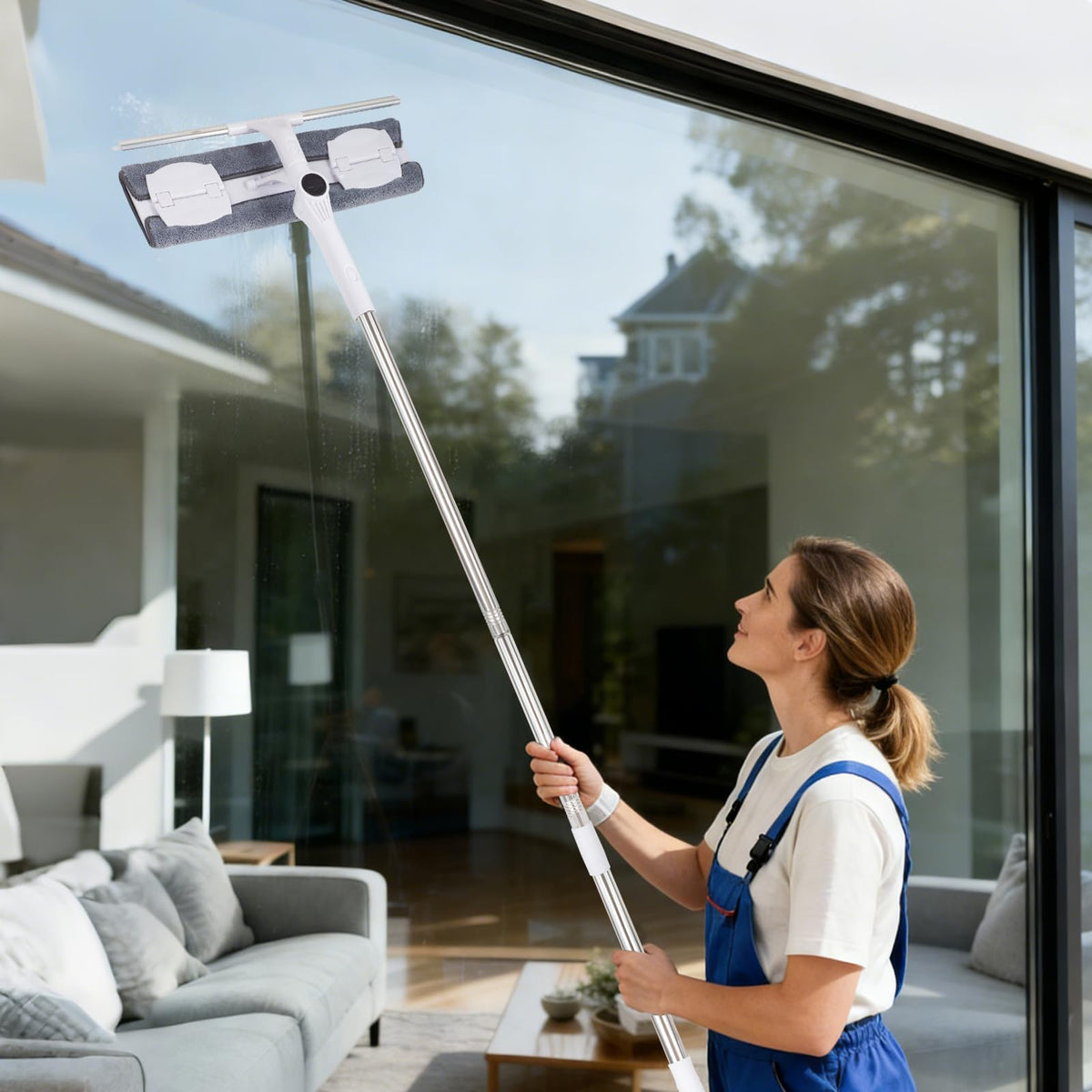 10.5Ft Telescopic Window Cleaner Equipment with Extension Pole - image 4