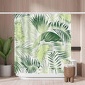 Woutay Palm Leaf Shower Curtain | Mold Resistant Waterproof Polyester