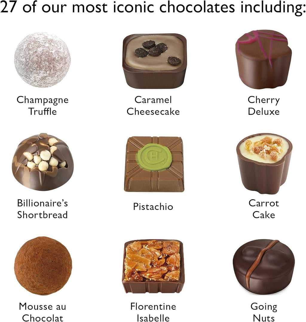 Hotel Chocolat Everything Sleekster – 27 Assorted Milk & Dark Chocolates
