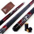 CUESOUL ROCKIN 58" 21oz Maple Pool Cue Stick Set with Irish Linen Wrap
