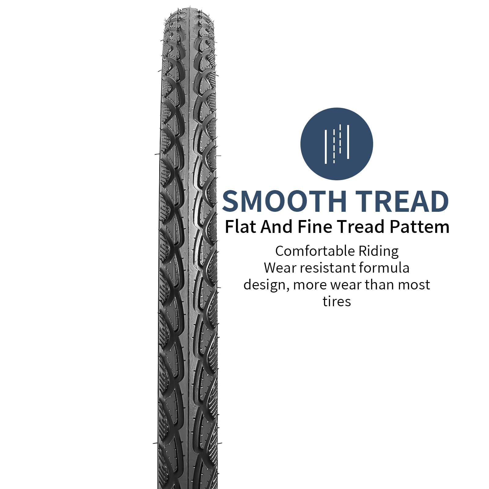 YunSCM 700x40C Road Bike Tyres Set | 2 Tires, 2 Tubes & Rim Strips