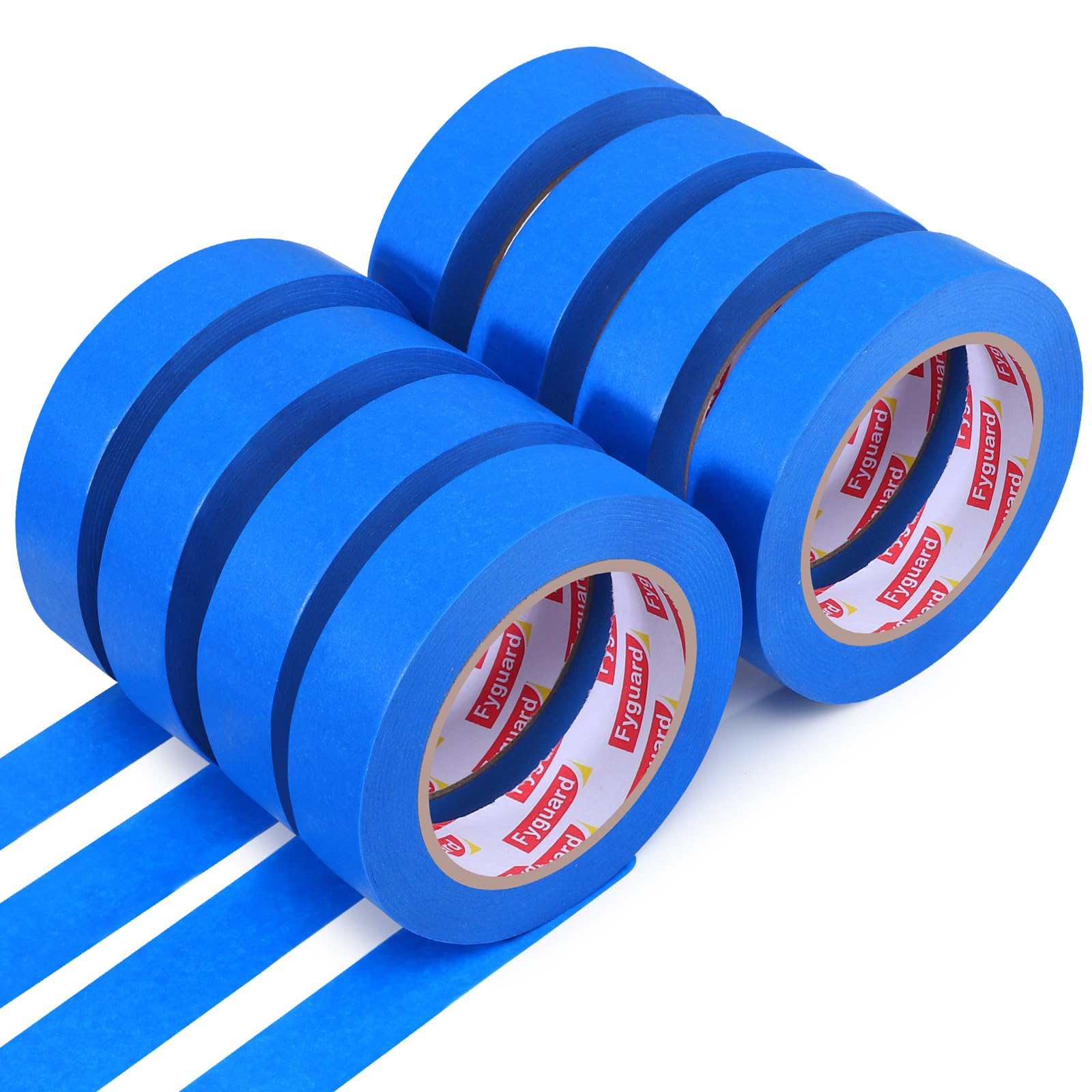 Fyguard Blue Painters Tape – 8 Rolls 24mm x 50m UV Resistant Masking