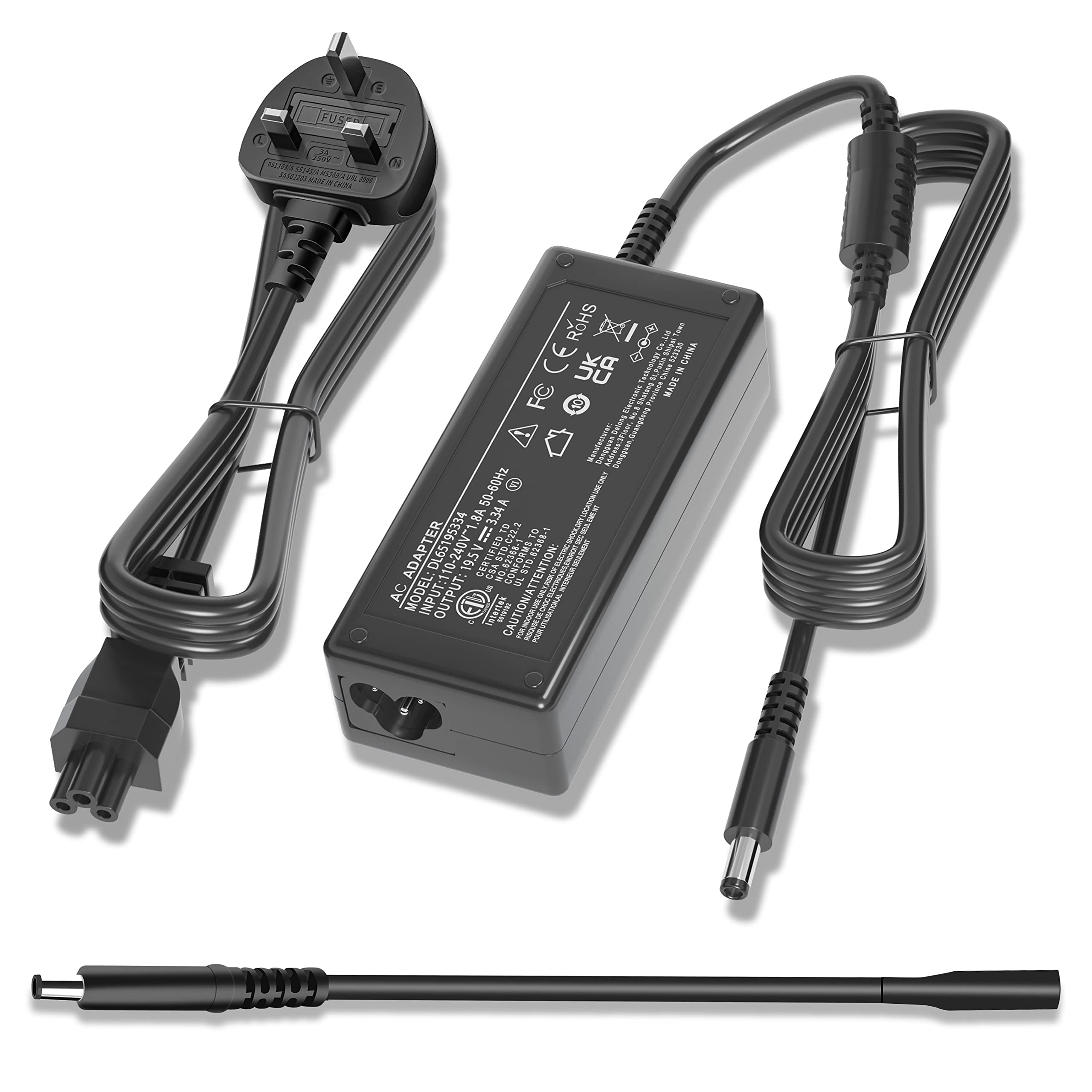 Dell 65W 45W Laptop Charger for Inspiron and Latitude – AC Power Adapter