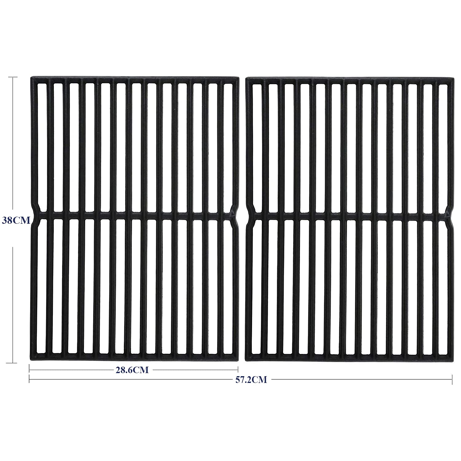 GFTIME Cast Iron Cooking Grates for Weber Spirit E210 & Genesis Silver A