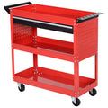DURHAND 3-Tier Tool Trolley Cart | Rolling Workshop Cabinet with Drawer