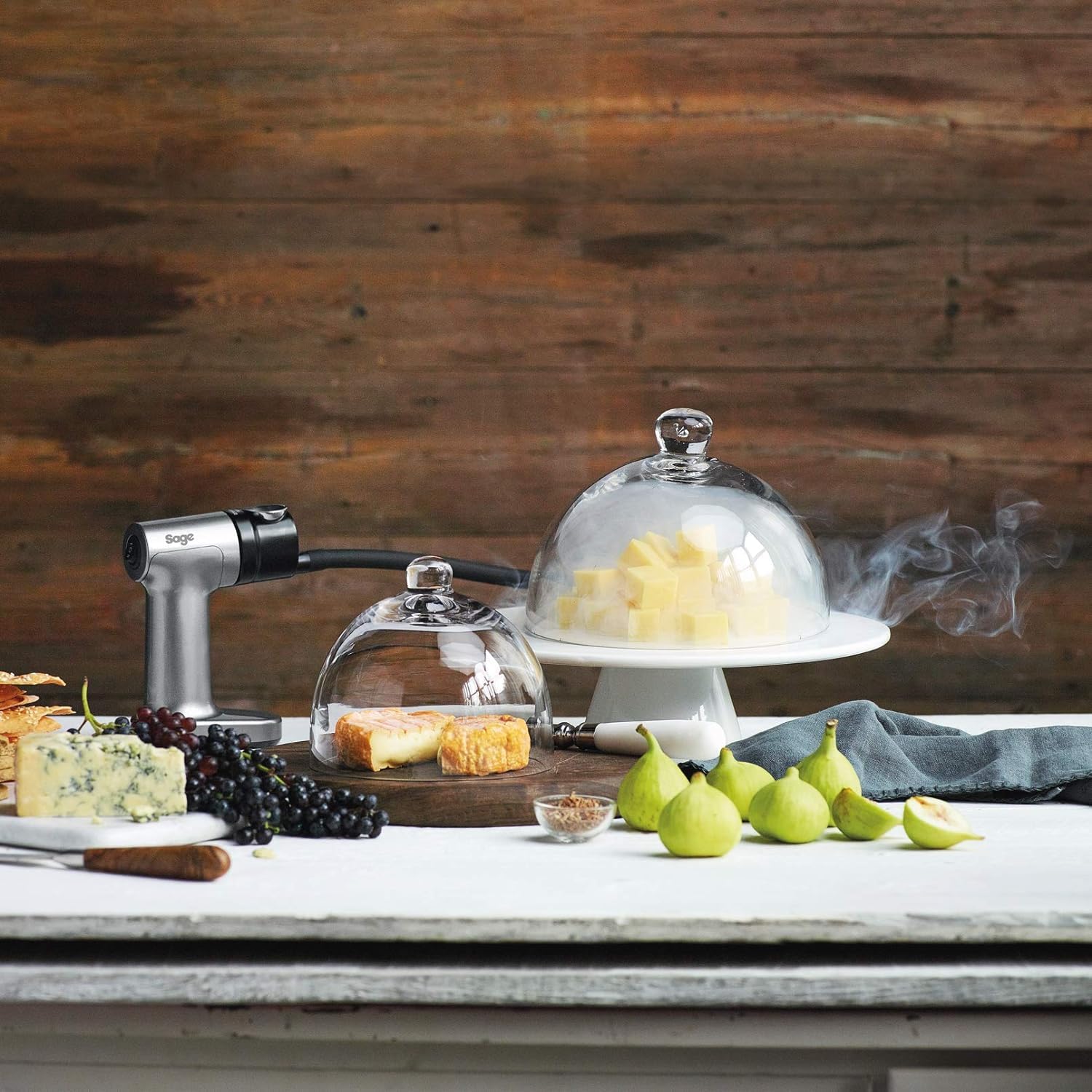 Sage The Smoking Gun Food Smoker – Dual Speed Cold Smoke Infuser, Silver
