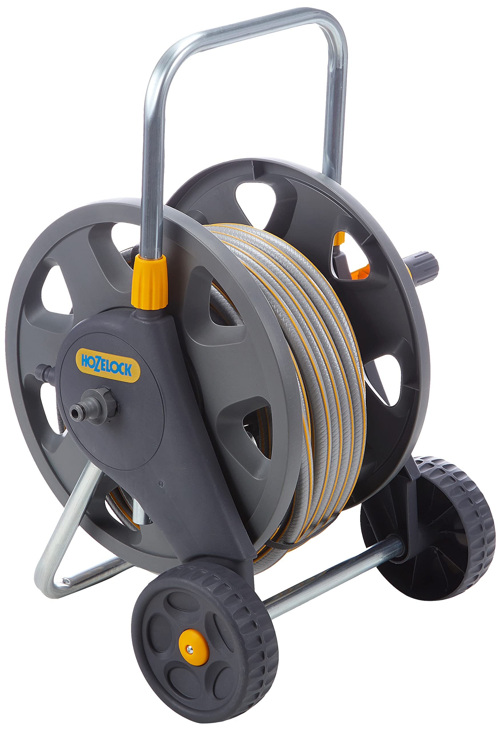 Hozelock 20m Hose Reel Cart – Assembled with Nozzle and Fittings