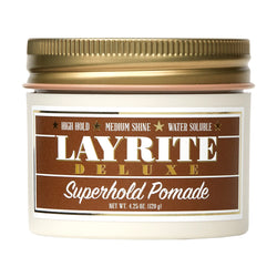 Layrite Superhold Pomade 120g | High Hold Water Soluble Hair Styling