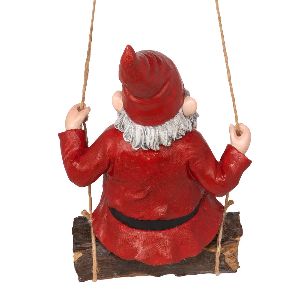 Design Toscano Sammy the Swinging Garden Gnome Outdoor Statue – 38cm