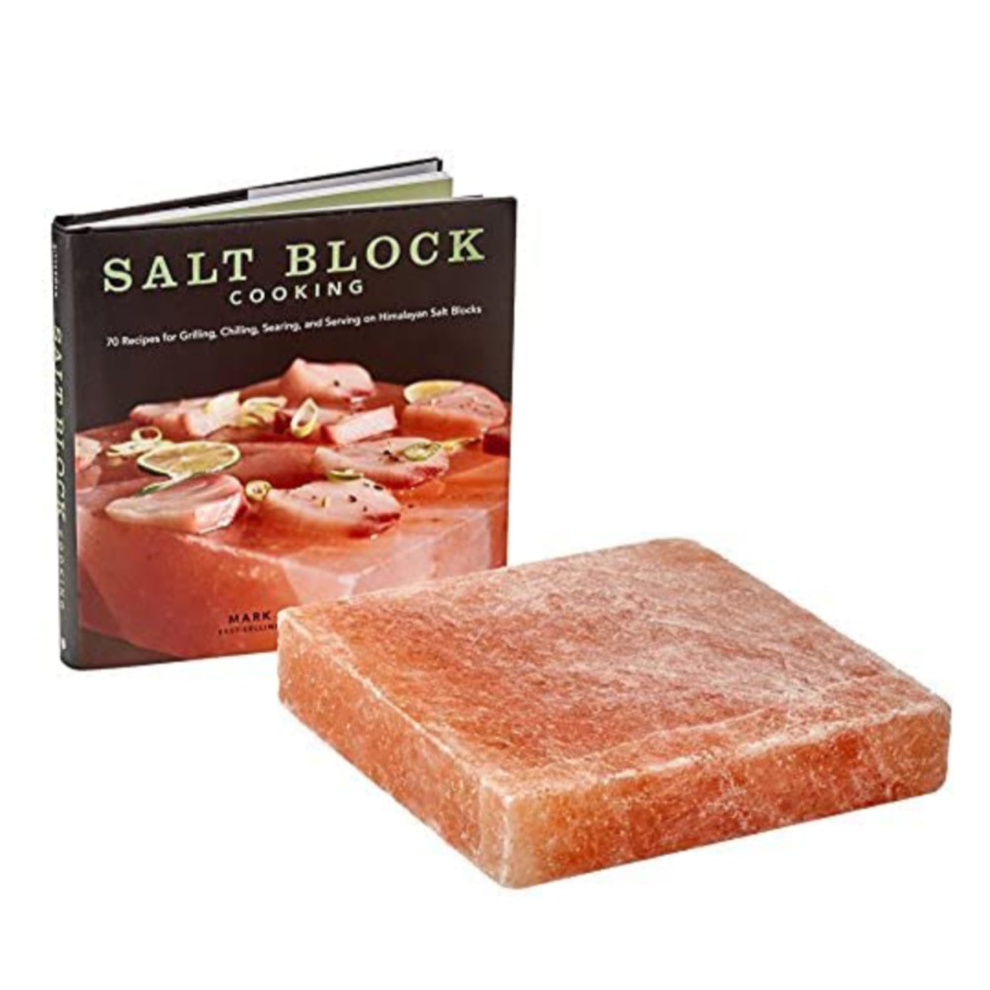 Himalayan Pink Salt Cooking Block & Book Set by Jolof Store – 20cm
